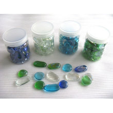 formes de verre décoratives, pépites de verre, mosaïque de galets de verre